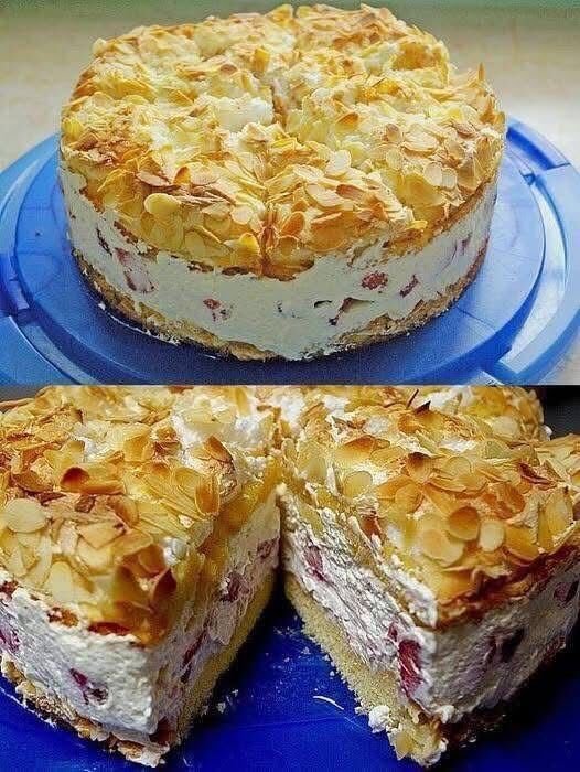 Torta Cremosa de Amêndoas