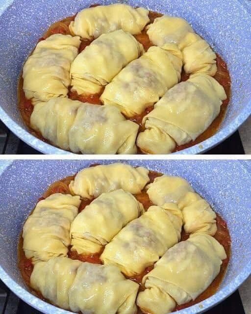 Canelones caseiros ao molho