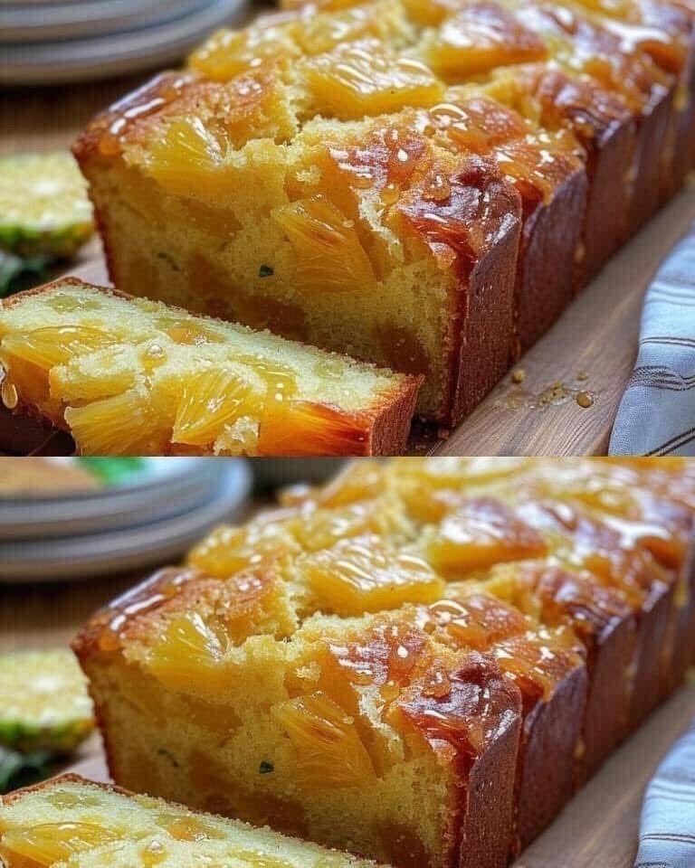 Bolo de Abacaxi Invertido sem Farinha