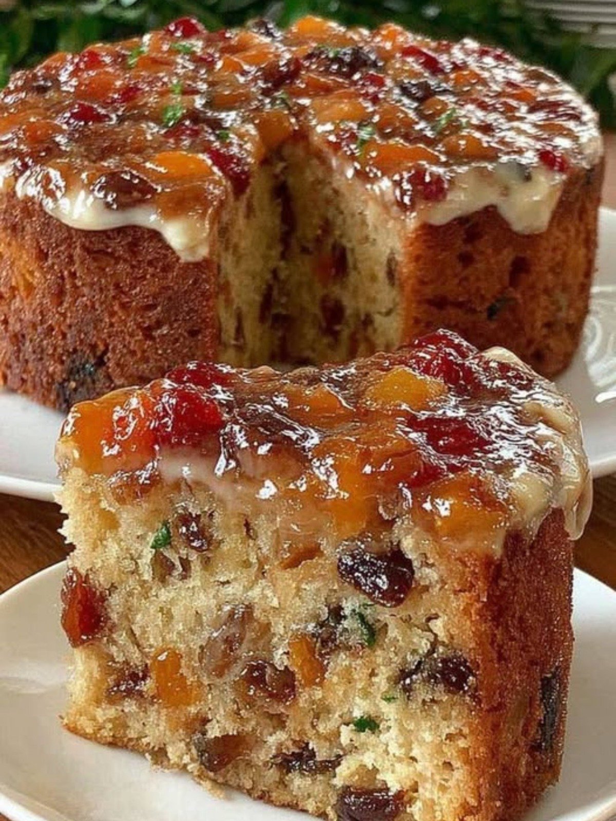 Bolo com Frutas Cristalizadas