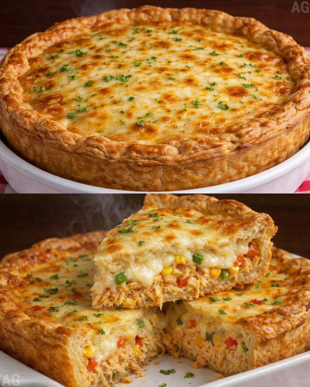 Torta de Frango Cremosa