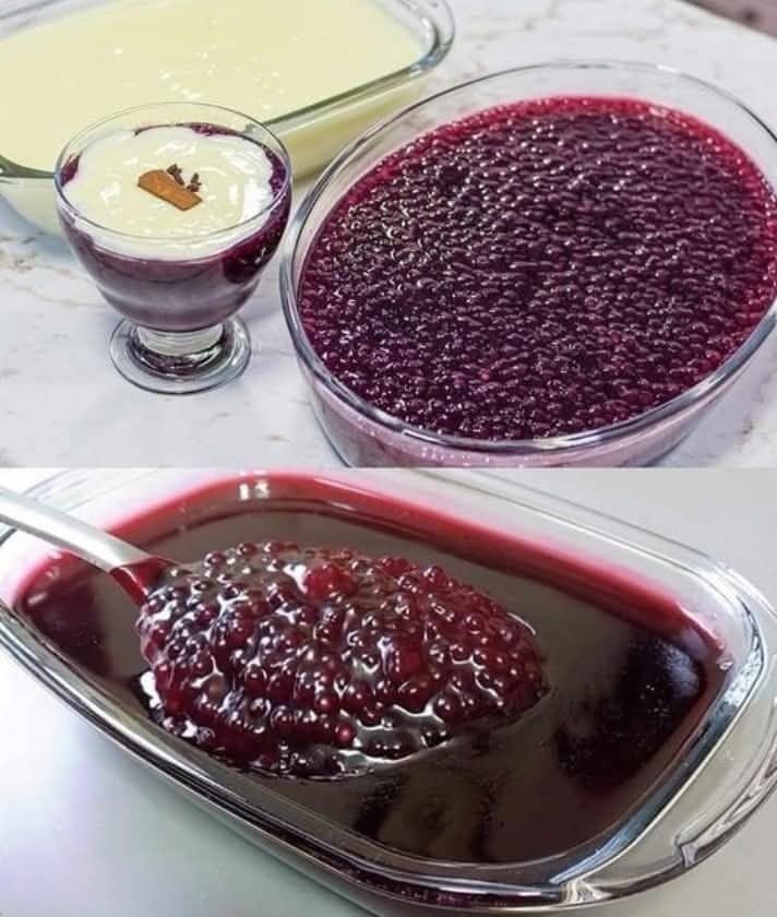 Sagu de Vinho com Creme