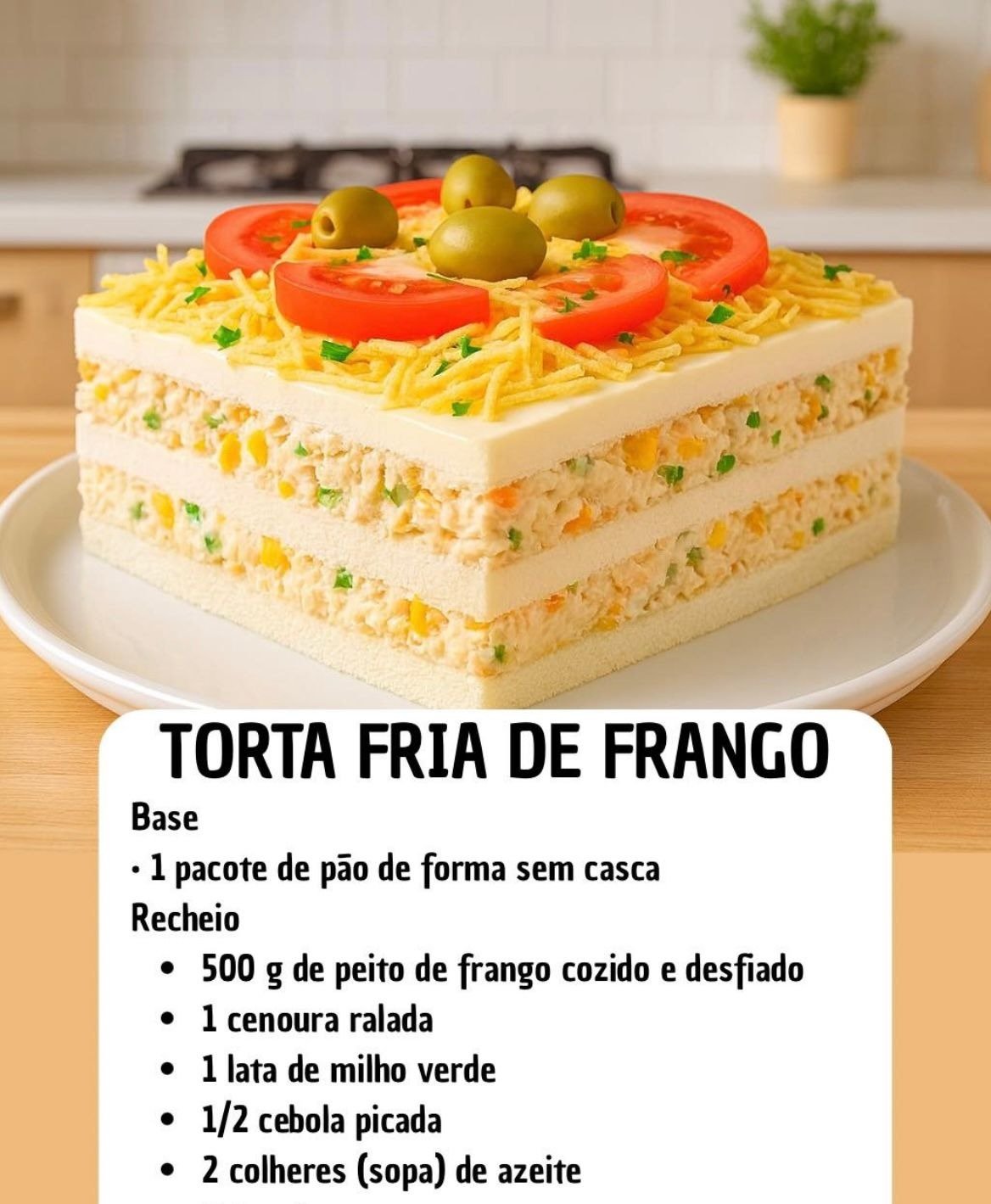 Torta Fria de Frango