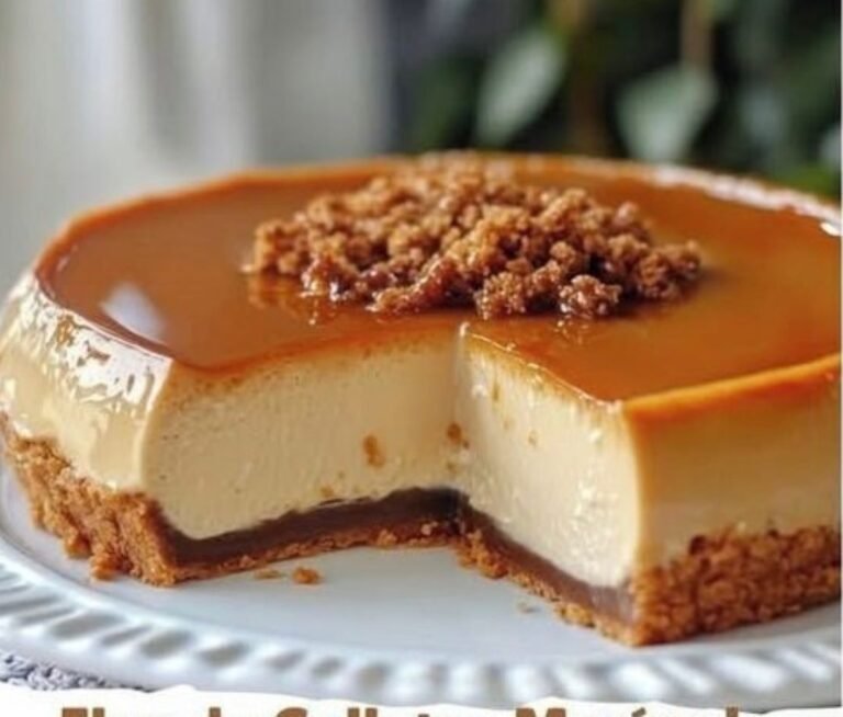 Flan de Bolachas Maria sem Forno