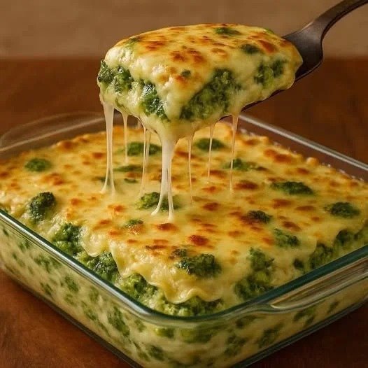 Lasanha de Brócolis Cremosa