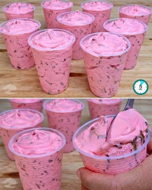 Sobremesa de Morango com 3 Ingredientes