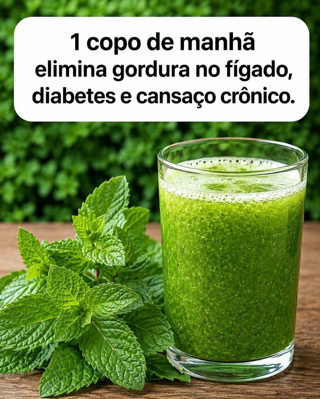 Um copo pela manhã de Hortelã Fresca